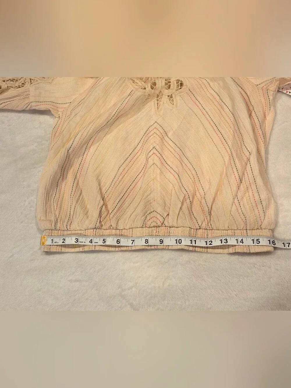 Free People cream peasant